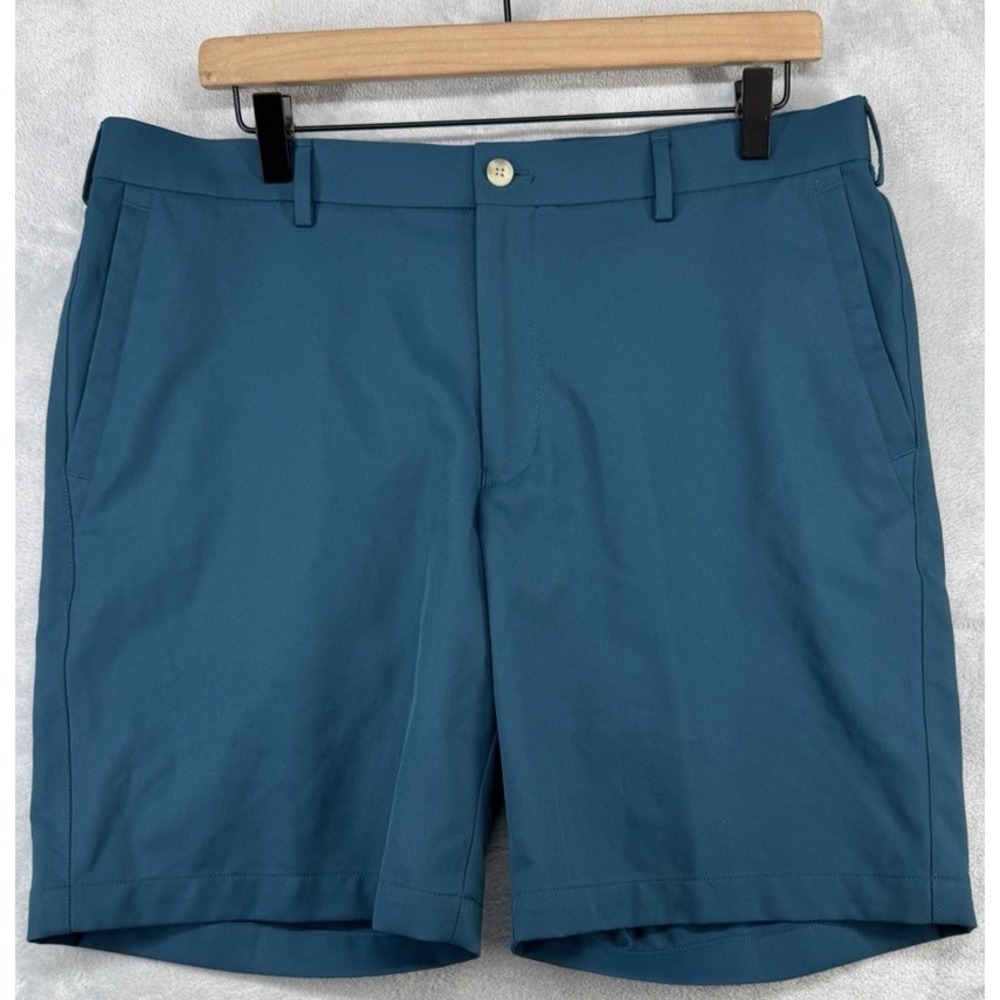 Peter Millar Friars Head Club Golf Shorts Green 8" Inseam Men's Size 34